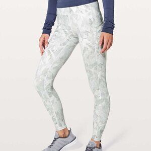 Lululemon Speed Up running Tights legging Jasmine White gray Luxtreme women 8